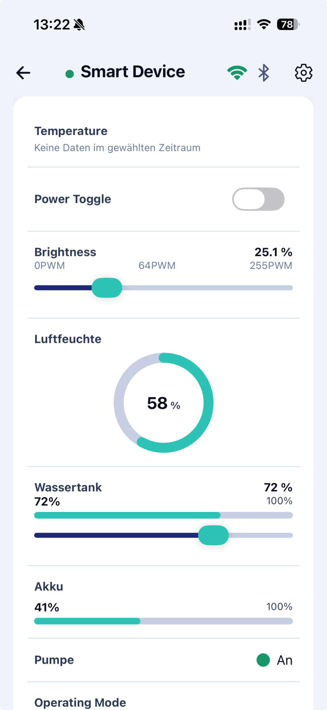 ActionConnect Detailansicht auf einem Smartphone